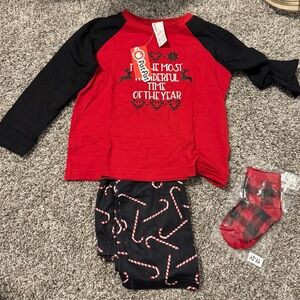 Kids Christmas Pajamas Set - 3 pieces